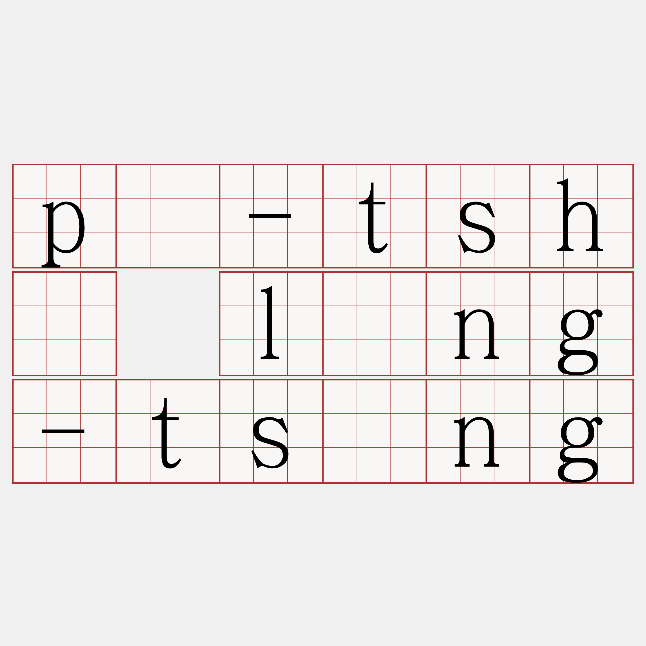 pó-tshî líng-tsīng